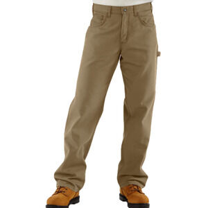 CARHARTT Flame Resistant Loose Fit Midweight Jean Beige Khaki